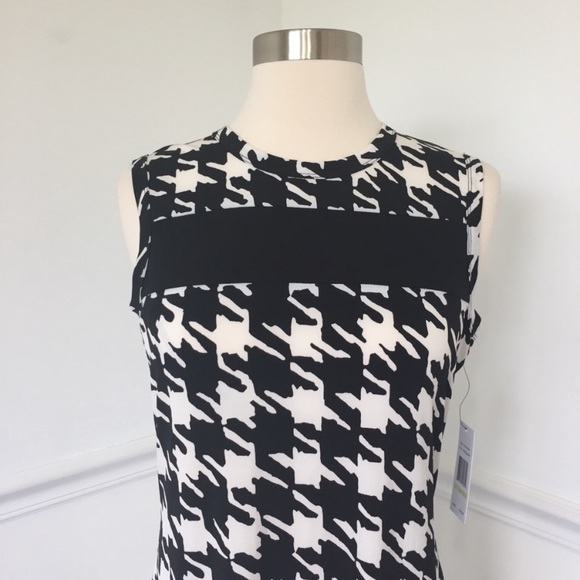 VickeyTiel Sleeveless Houndstooth Pattern Dress - Picture 3 of 7